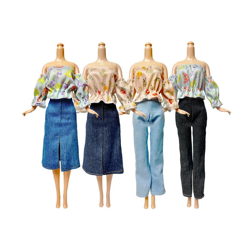 Doll New Clothes Supermodel Doll Toy Clothing Accessories 1/6 Doll Dress Up Clothes Set Fashion Top Pants Skirt For 30Cm Doll
