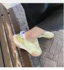 Grape Mom~ Su Yinyin has the same 2025 spring new soft glutinous leather casual sports Forrest Gump white shoes for women