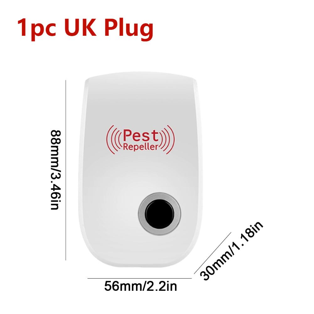 2Pcs Pest Reject Ultrasound Mouse Cockroach Repeller Device Insect Rats Spiders Mosquito Killer Pest Control Household Pest
