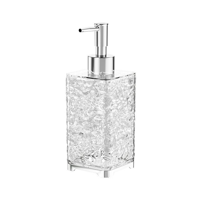 Luxury Water Ripple Dispenser Set: Travel Bottles for Hand Soap, Shampoo, and Shower Gel.