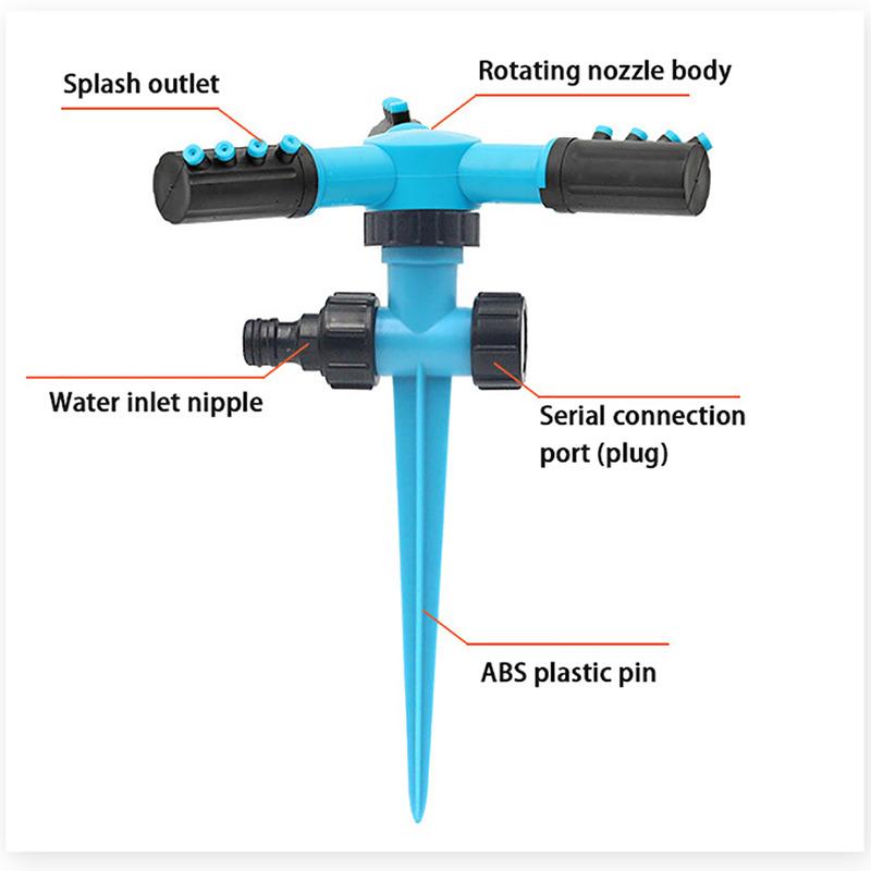 Garden Automatic Sprinkler Garden Watering Sprinkler 360 Degrees Rotating Water for Agricultural Irrigation Irrigation