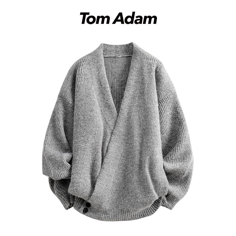 TOM ADAM American Retro Loose-Fit Knitted Cardigan
