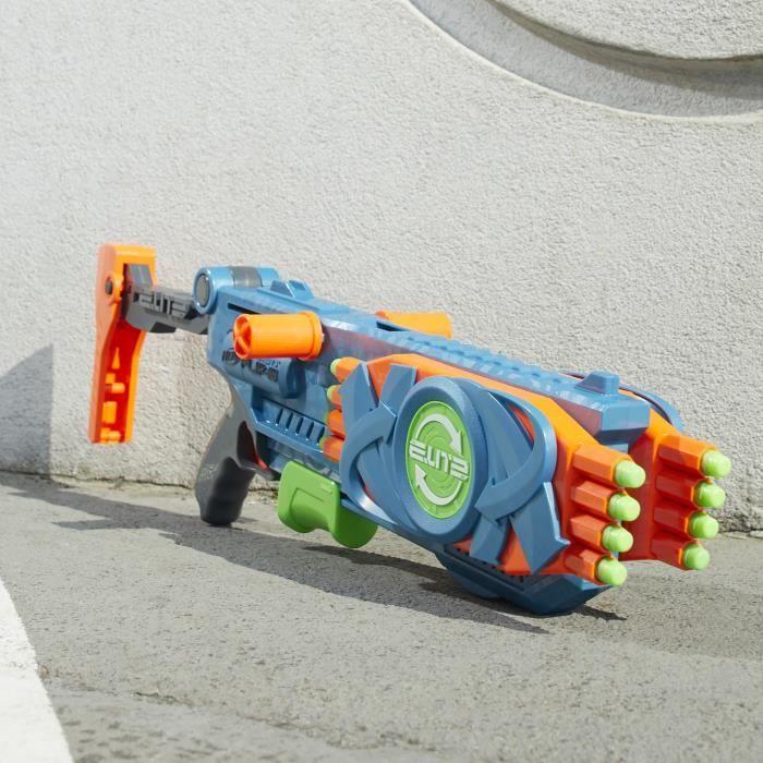Nerf - elite 2.0 - blaster flipshots flip -16 - 2 fois 8 canons pivotants - capacité de 16 fléchettes - inclut 16 fléchettes