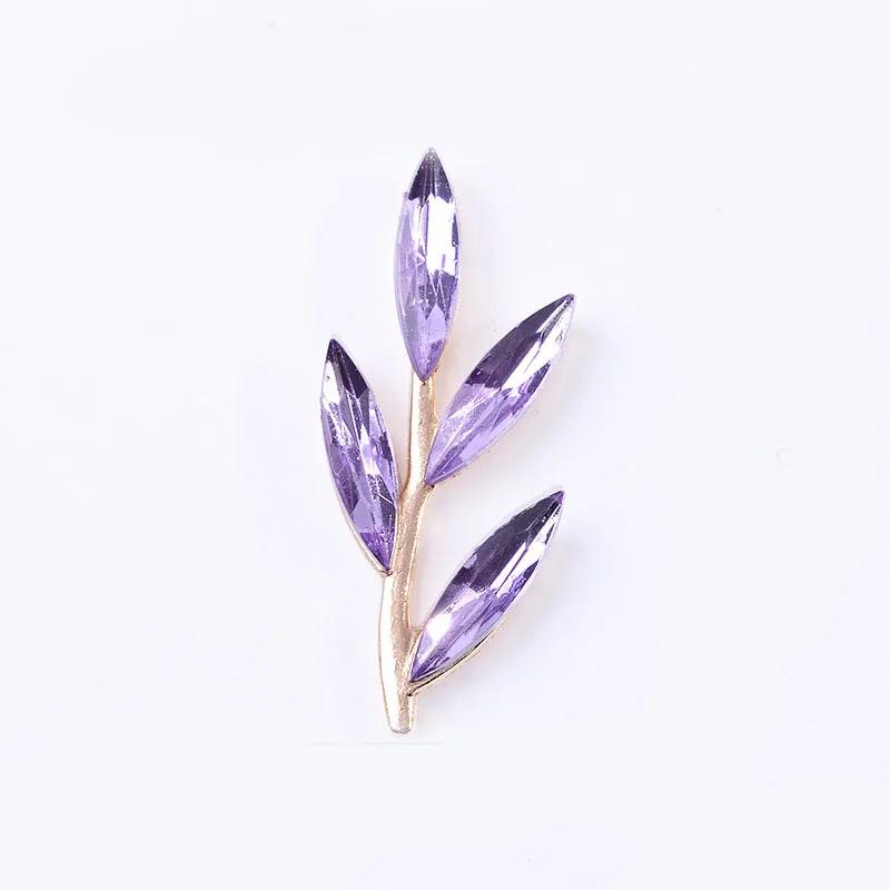 Engood 100Pcs Rhinestones Branch Leaves Button DIY Hair Accessories Wedding Bridal Decoration Sewing Trim & Embellishments Craft