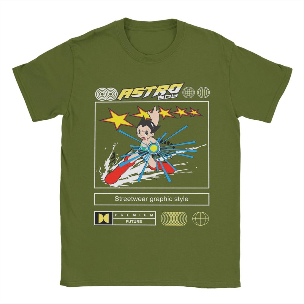 The Iconic Robot Hero Astro Boy T Shirts Men 100% Cotton Funny T-Shirts Crewneck  Tees Short Sleeve Clothing Big Size