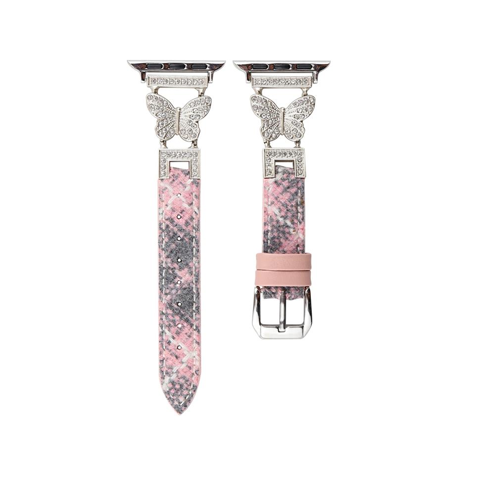 Curea din piele fluture pentru Apple Watch Series 9 8 7 6 5 4 3 2 Se Curea de ceas pentru bratara IWatch Ultra 41mm 45mm 40 44mm 38 42mm