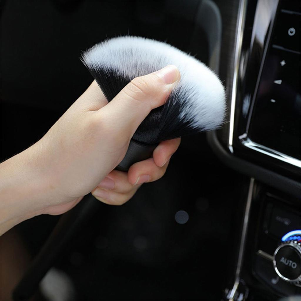 Auto Detail Brush, Car Detailing Brush Interior Duster, Car Interior Cleaning Brush Dusting Brush For Auto Home  Detailing Clean