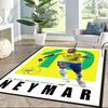 Brazilian Footballer Number Ten Square Rugs Are a Great Choice for Living Rooms, Bedrooms, Home Décor, and As Gifts.