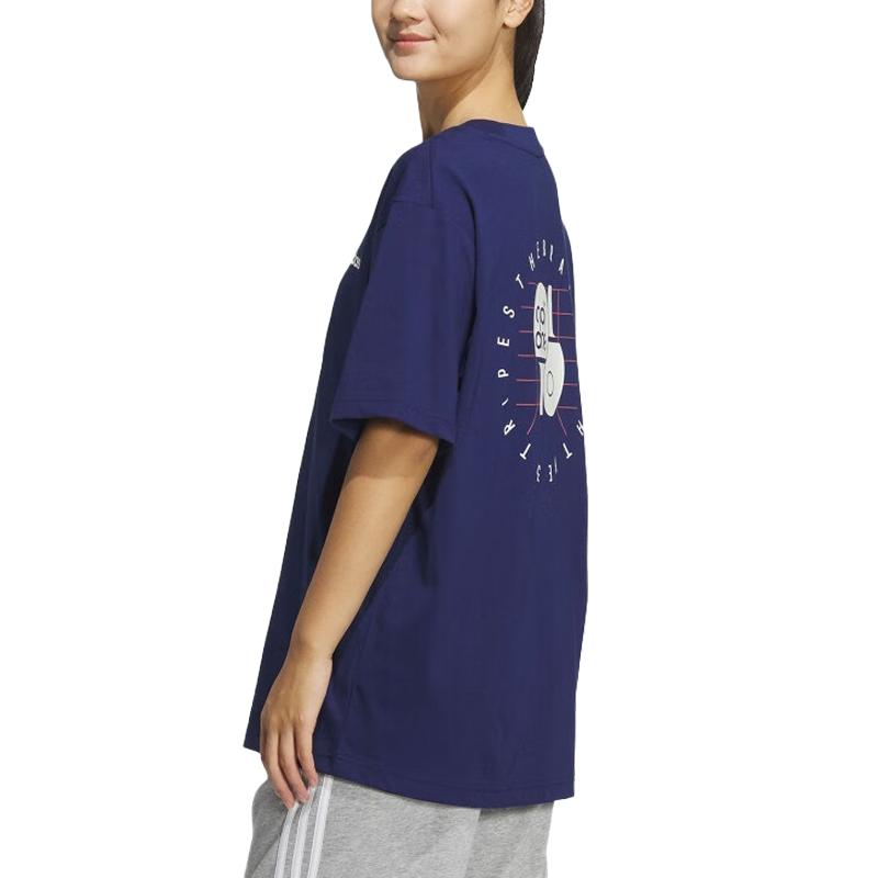 adidas T Shirt Unisex Dark Blue JL9652