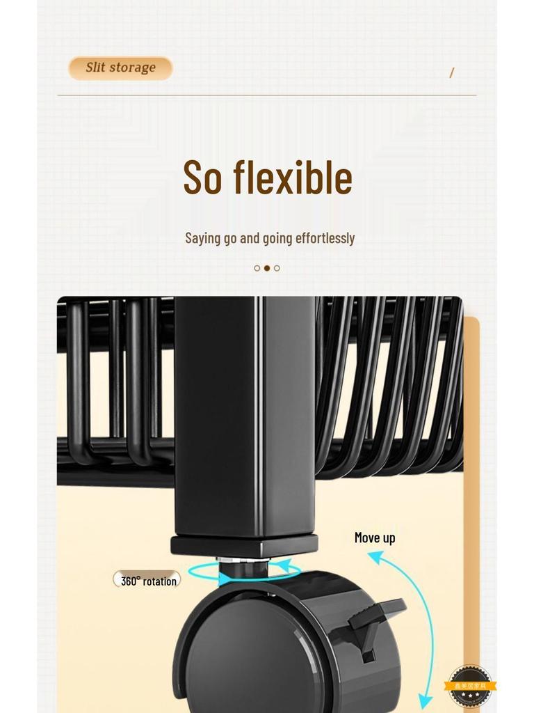 Floor-Standing Kitchen Storage Rack: Multi-Layer Vegetable, Snack & Sundries Organizer