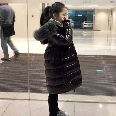 -30 Degrees Warm Down Jacket For Girls Fox Fur Kids Girls Winter Jacket Coat Children Boys Outerwear
