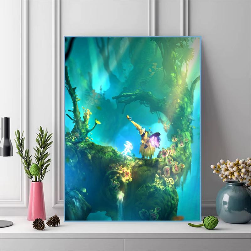 Ori and the Will of the Wisps 100% Round Full Drill 5D DIY Diamond Painting Embroidery Cross Stitch Rhinestone Décor