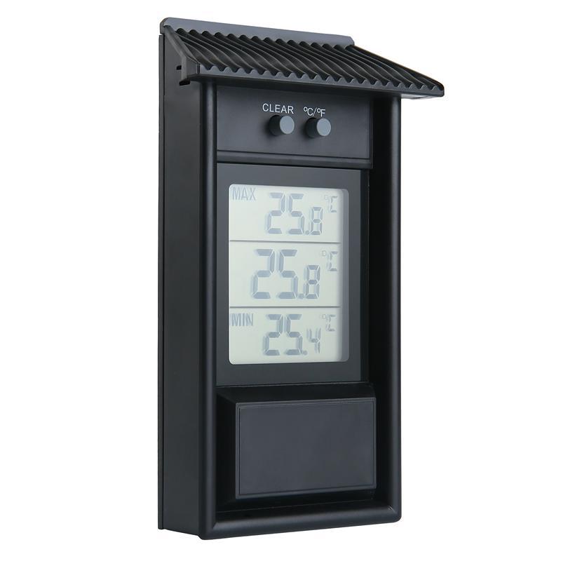 

LCD Screen Outdoor Electronic Thermometer Waterproof Temperature Meter White