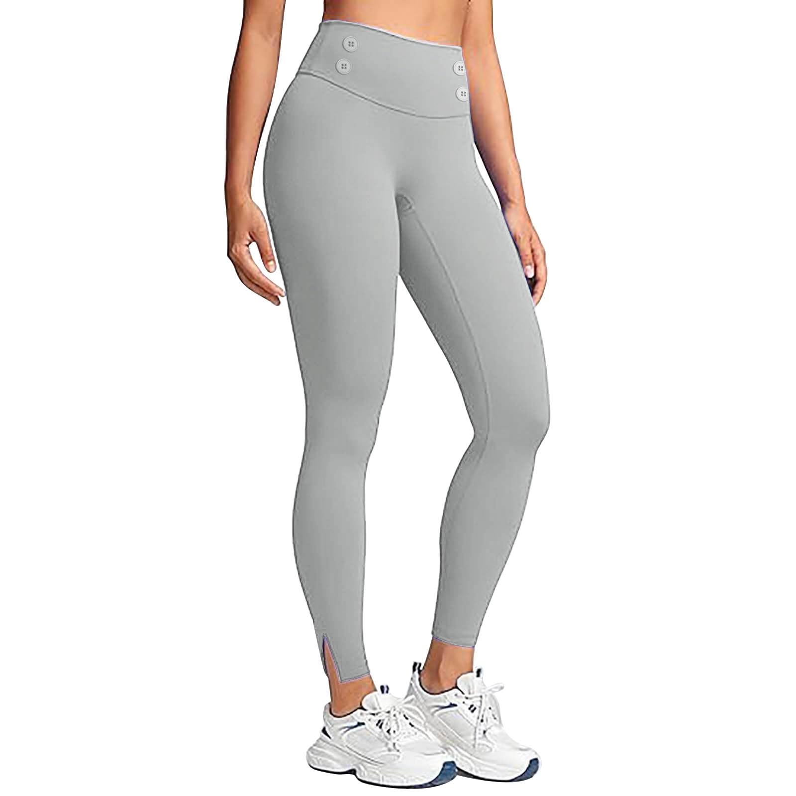 

Женские леггинсы с разрезом на ноге, с высокой посадкой, эластичные, термобелье, низ, мягкие тайтсы для йоги S