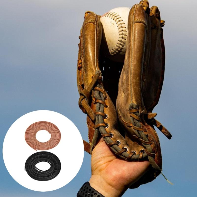 Kit di Lacci di Ricambio per Guanti da Baseball/Softball 16x/Set Strumento per Infilare e Stringere i Lacci Bloccaggio Guanti Kit di Cura per Guanti da Baseball