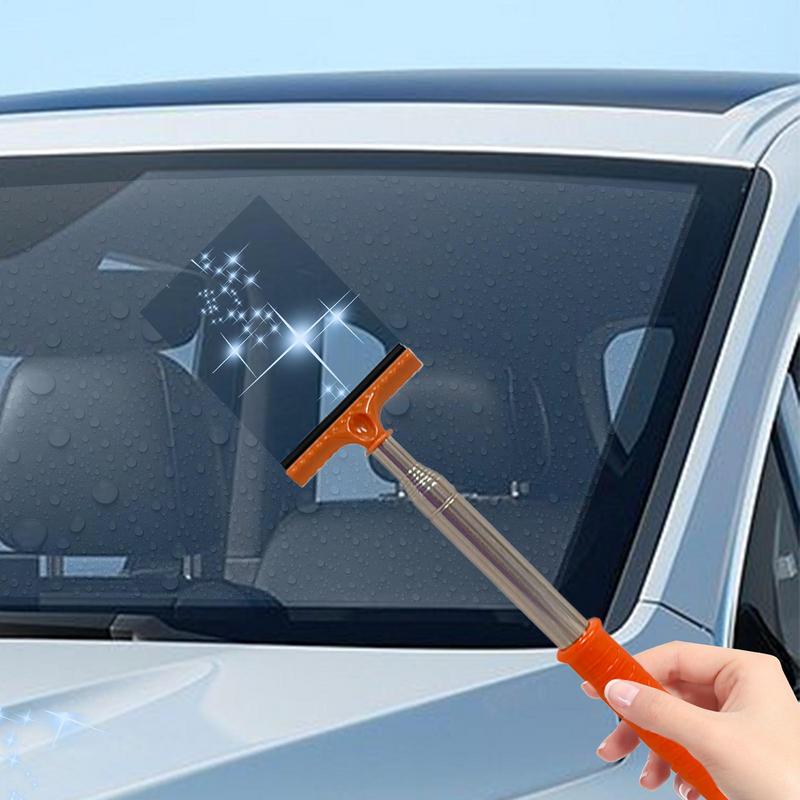 Mirror Squeegee For Car Comfortable Grip Compact Retractable Auto Glass Squeegee For RV Truck Automotive Sedan Pickup