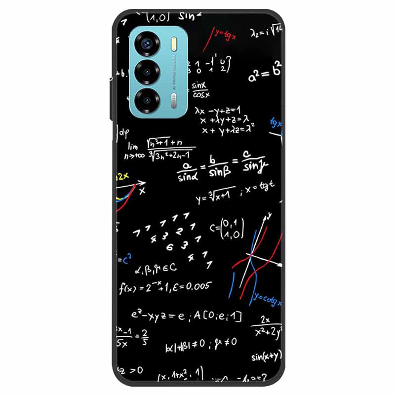 Custodia per ZTE Blade V40 Vita Fiore Marmo Nero Paraurti Morbido TPU Silicone Cover per ZTE V 40 Vita / Blade V40 Vita Custodie per Telefono