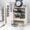 Large-Capacity Desktop Pen Holder Oblique Design Book Storage Rack Durable Desk Organizer  Home