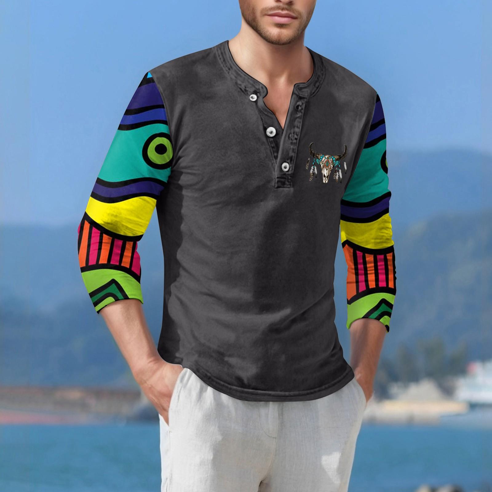 

Мужская футболка уличная повседневная мода с длинными рукавами XL чёрный