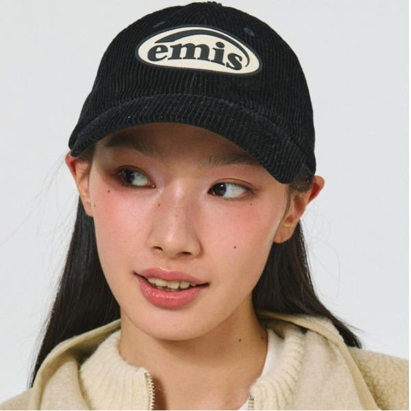 EMIS Gummipatch Cord Cap (Grün, Rosa, Aschblau, Beige, Braun, Marineblau, Schwarz)