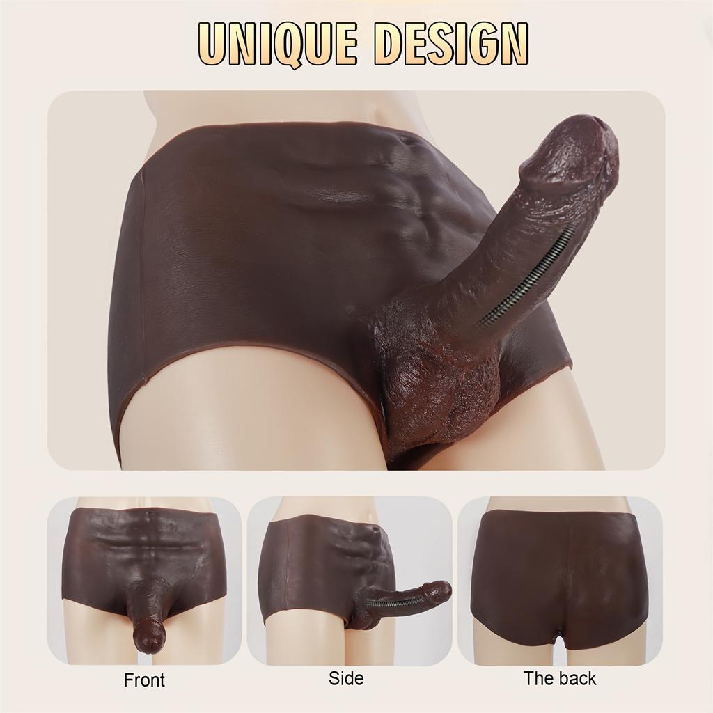 Wearable Strap-On Dildo Pants, Realistic Silicone Dildo Underwear, Adjustable Harness, Multi-Size, Body-Safe Silicone, Discreet Packaging