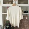 Shop   Women Cable KniT T shirT Ivory Dgb Wkn 3713