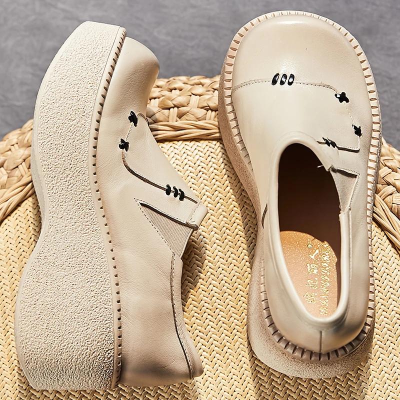 Fujin/ботинки на плоской подошве на платформе 6 см — фото 5