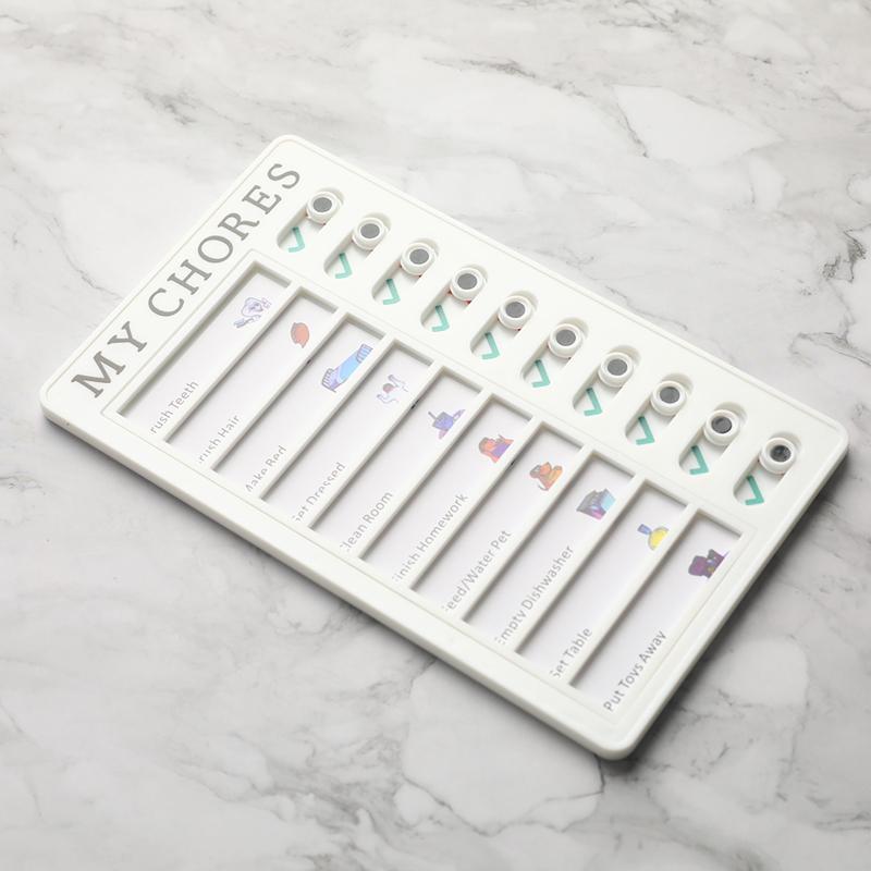 Memo Plastic Board Chore Chart Reusable Checklist Daily Planner Responsibility
