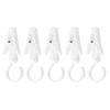 5 Piezas Clips para Colgar Sombreros Pared Armario Plástico Giratorio Gorra Cortina Hogar Lavandería Ganchos