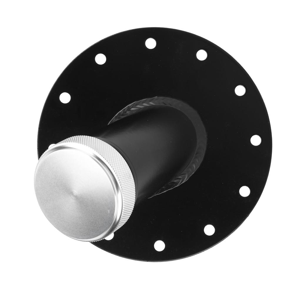 Collo di riempimento serbatoio carburante a 45 gradi con base in acciaio a 12 bulloni Tappo in alluminio Diametro interno 1,5 pollici