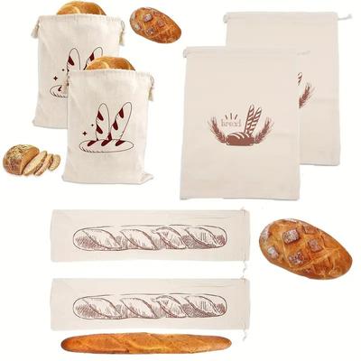 1 pz Lino Ecologico Portaoggetti Accessori Alimentari con Coulisse Organizzatore da Cucina Sacchetti per Pane