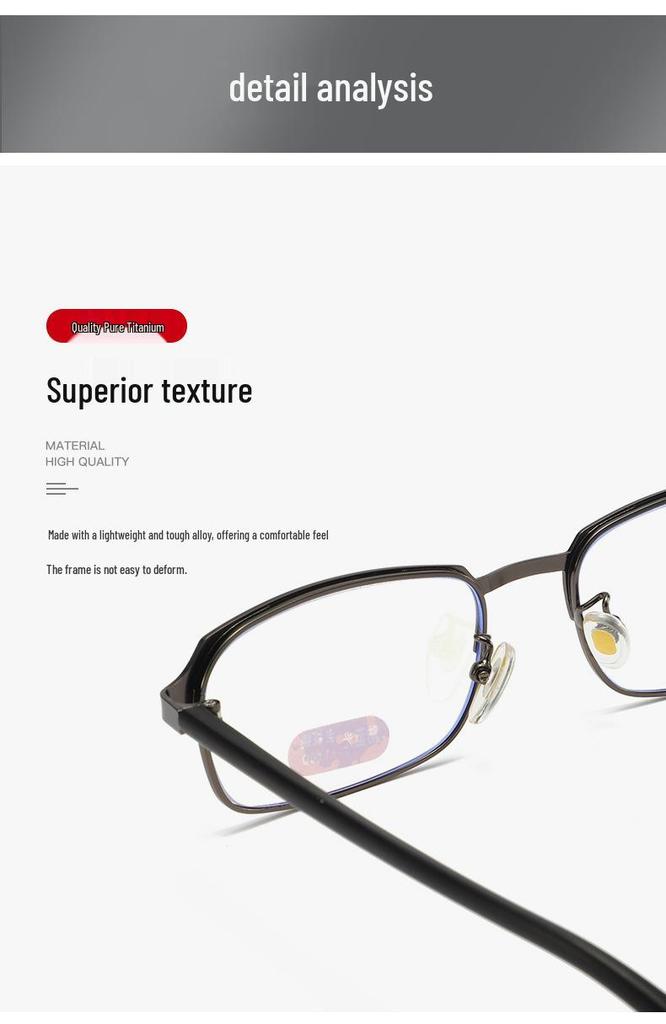 Y22509 Ultra-Light HD Metal Reading Glasses with Anti-Blue Light for Men and Women, Ideal for Middle-Aged and Elderly Eye Protection.