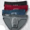 Men's Summer Breathable Boxer Briefs with Negative Ions, Comfortable and Mid-Rise.
