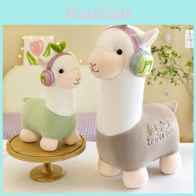 Soft Short Plush Stuffed Alpaca Doll For Girls Room Decor Birthday Present