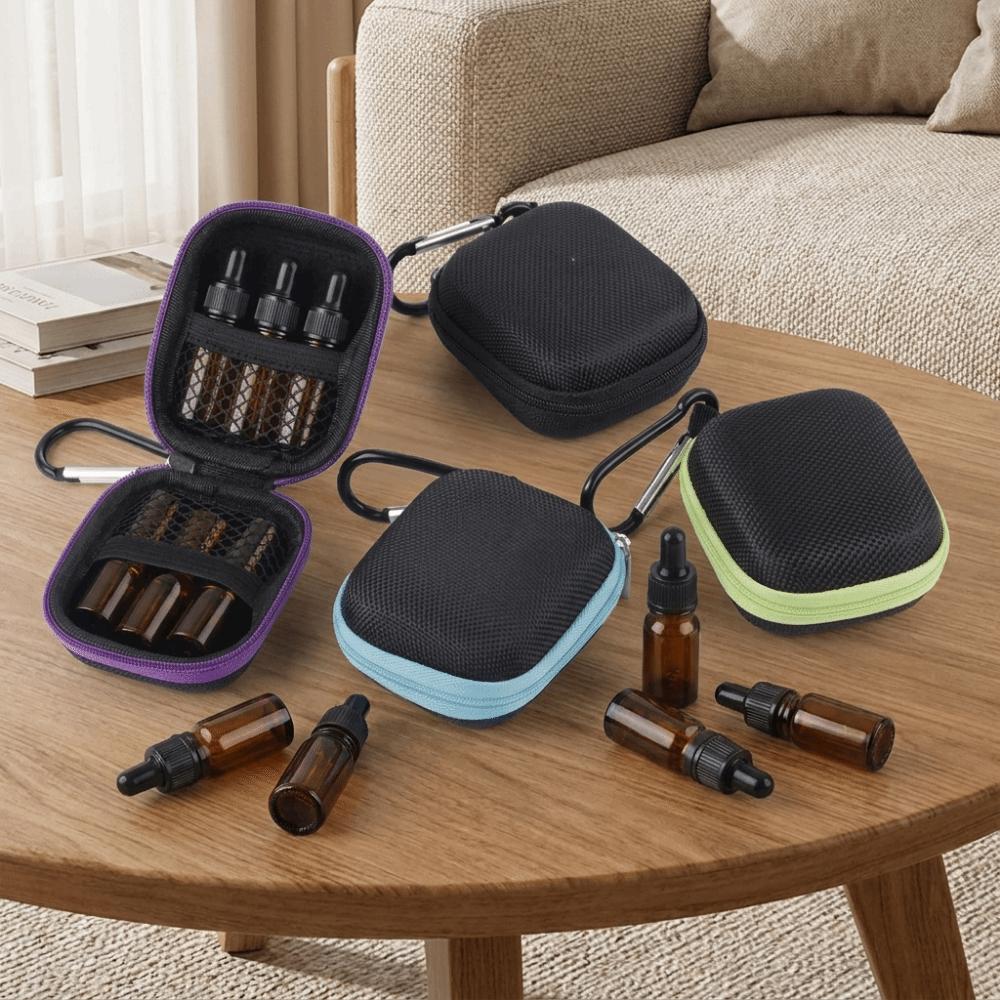 Hard Shell Essential Oil Storage Box 1-5ML Bottles Essential Oil Carrying Case  Perfume