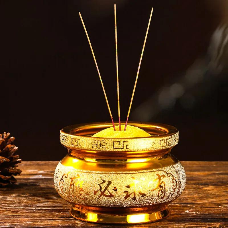 Keramika na kadidlo Buddhy, ozdoby na kadidlo, domácí dekorace Feng Shui, tradiční buddhistické potřeby, doplňky pro uctívání