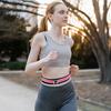 Sports Running Belt with Reflective Strips Fitness Dual Pouch Waist Pack Portable