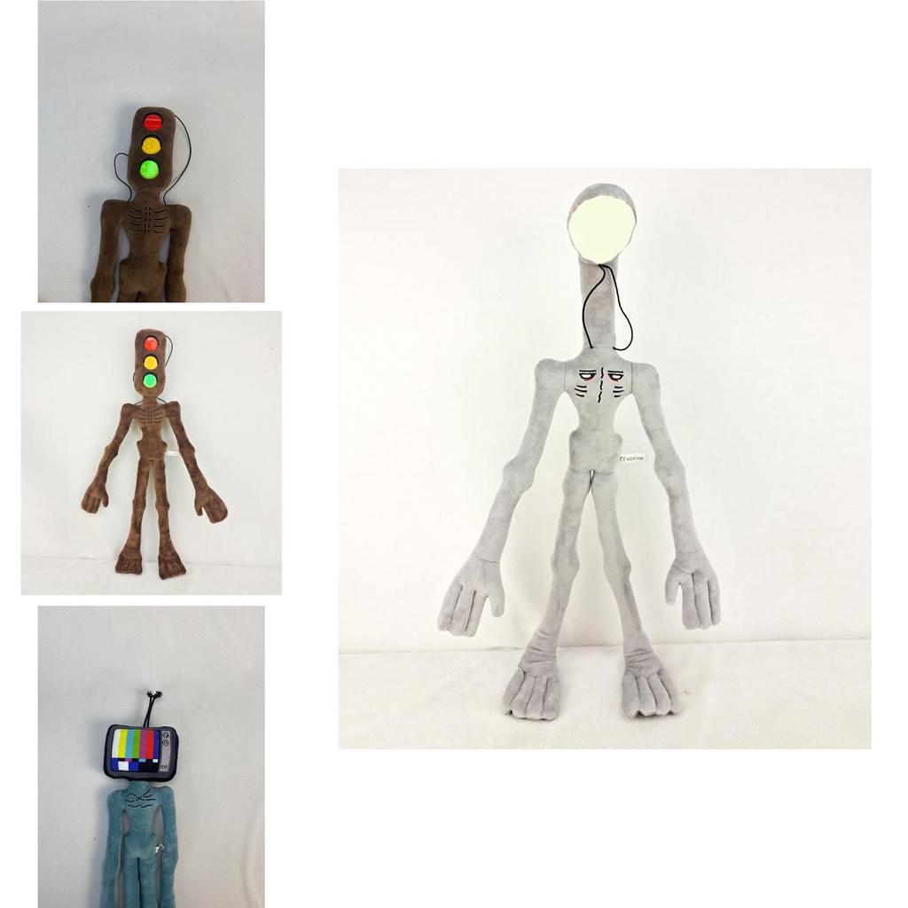 Cuddly 21" Anime Scp Siren Head Plush Toy Bendable Doll For Horror Fans