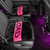 Fluffy DAD Garson GARSON SEAT Car Seat Car Passenger Rear Soft and Warm for Winter and Cold Driving D.A.D Cushion, Black/Pink (1 piece) HA727-02-01,