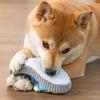 Squeaky Slipper-Shaped Dog Chew Toy with Cotton Rope, Durable Bite-Resistant Puppy Teething Toy