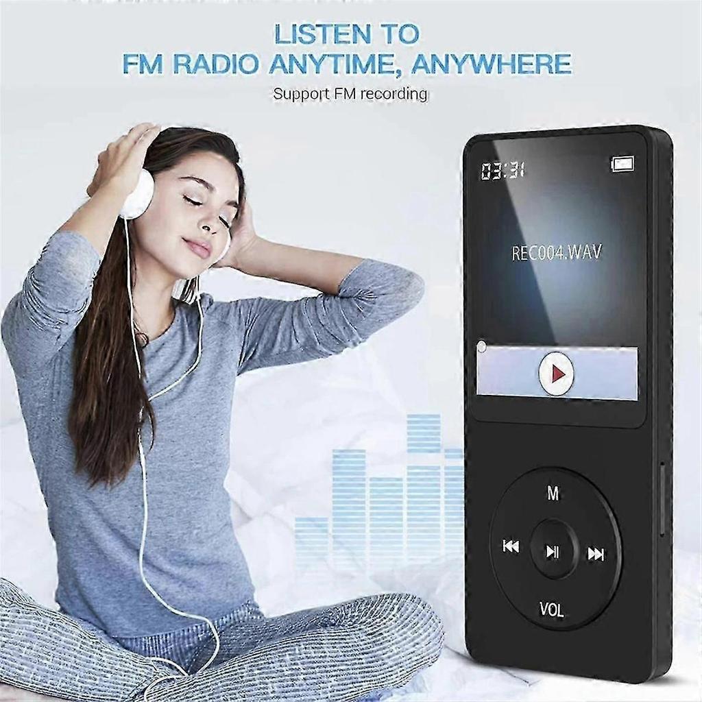 32g Bluetooth Mp3 Player Fast Charging Bluetooth Version Expandable Memory Card Music Player Fm Rec