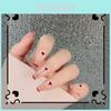 Peach Heart Wearable Nail Stickers Ballet Style Nail Art Film Removable Manicure Pieces Y17