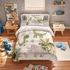 Dinosaur Duvet Cover Set Teen Bedding Set Soft Microfiber Cartoon Animal Print Bedding for Boys Girls Bedroom Home Decor