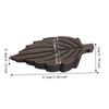 2 Pcs 3.62x1.77x0.79in Heavy Duty Door Stopper TPR Leaf Shape Stopper Under Draft Stopper  for Tiles
