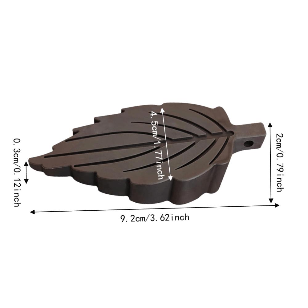 2 Pcs 3.62x1.77x0.79in Heavy Duty Door Stopper TPR Leaf Shape Stopper Under Draft Stopper  for Tiles