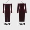 Elegant Burgundy One-Shoulder Velvet Dress, Retro-Inspired Party Skirt