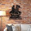 Custom Pirate Ship Metal Sign Retro Nautical Wall Decor for Home Office Man Cave