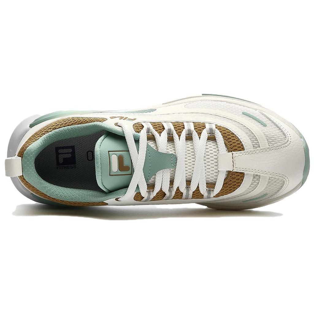 Fila Pacer Aerobic Fitness Shock Absorption Low-Top Training Shoes Women Sneaker White Green A12W331403FSC