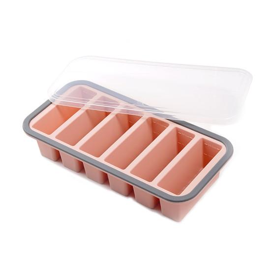Silicone Food Storage Container with Lid Reusable Freezer Lunch Box Tray Divided Meal Prep Container for Kitchen