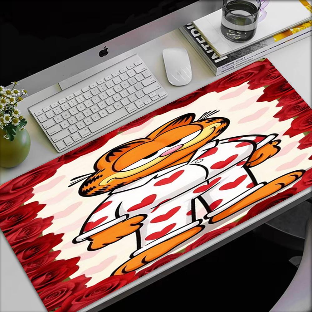 Garfield Theme Mouse Pad, Non Slip Rubber Base, Multifunctional Office & Home Decor, Perfect for Workspace Personalization.